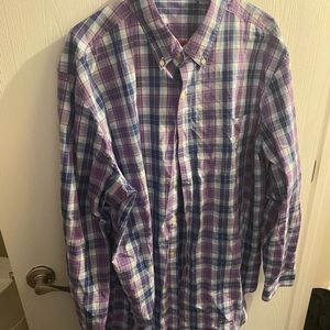 Chaps button down plaid shirt